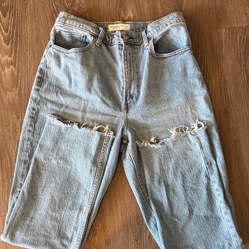 Abercrombie & Fitch 90s Straight Ultra High Rise Curve Love Size 30